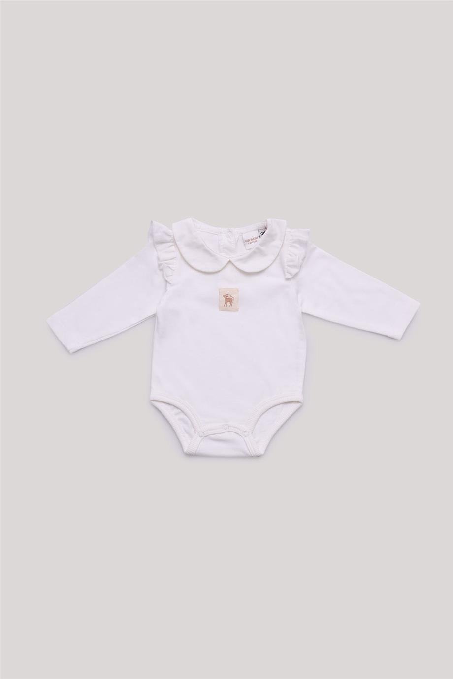 Layette Kız Bebek Ekru Body