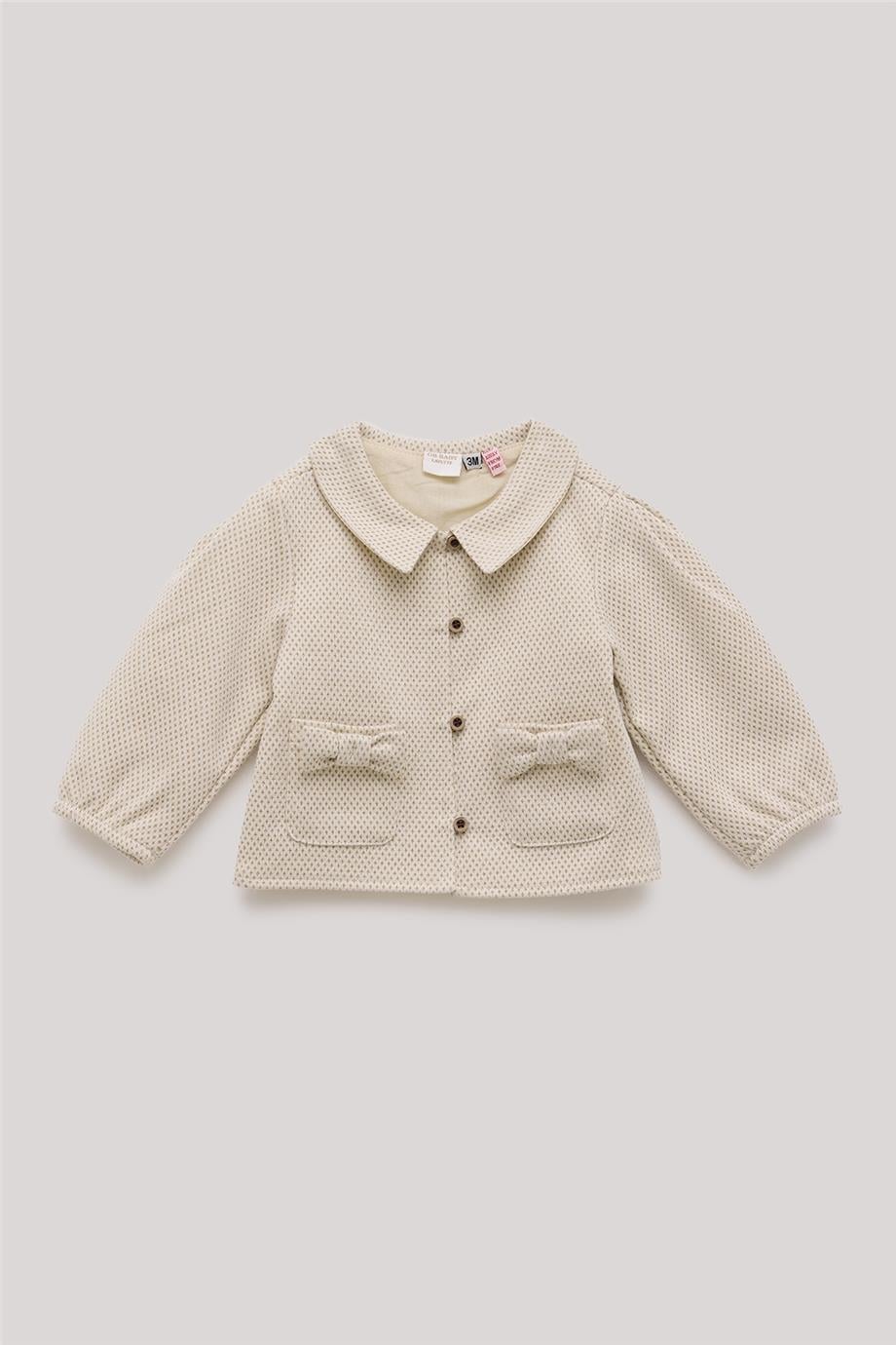 Layette Kız Bebek Ekru Eşofman Üstü