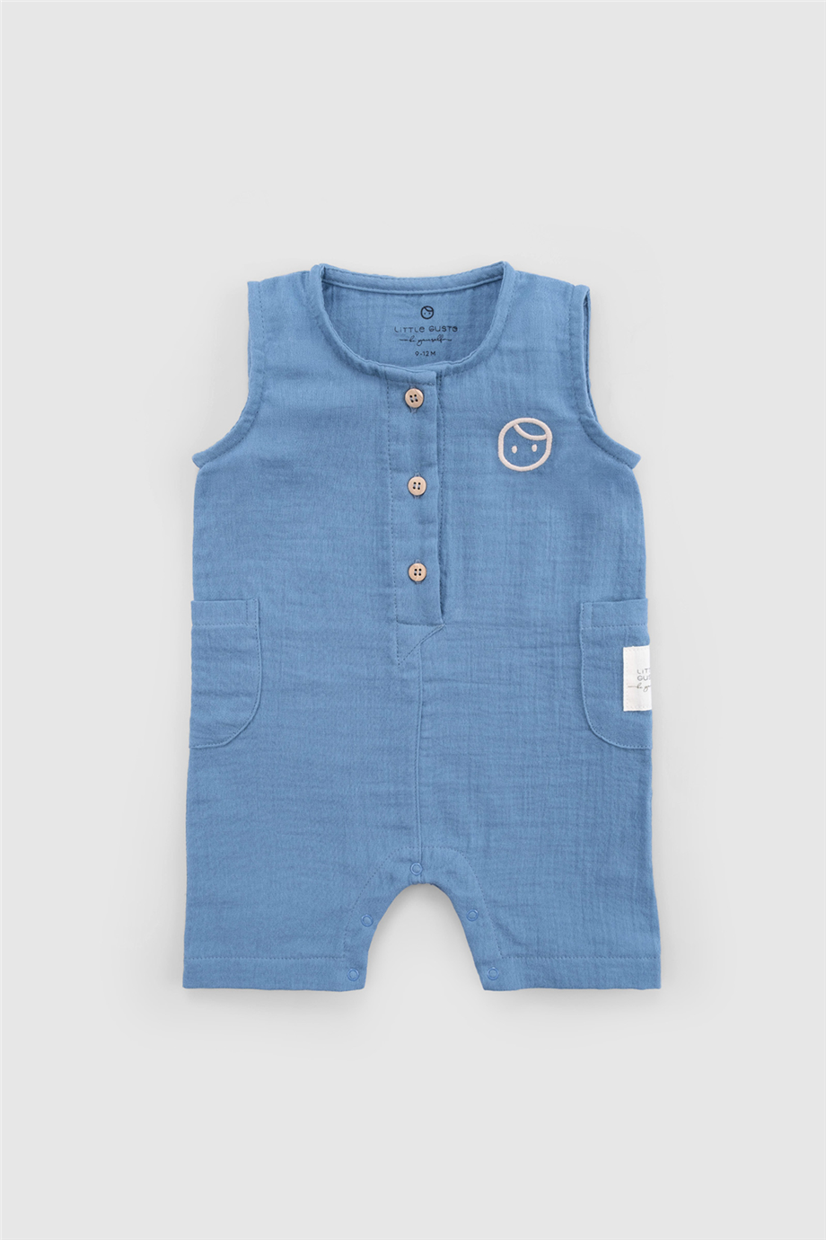 Little Gusto Unisex Mavi SalopetLittle Gusto Unisex Mavi Salopet
