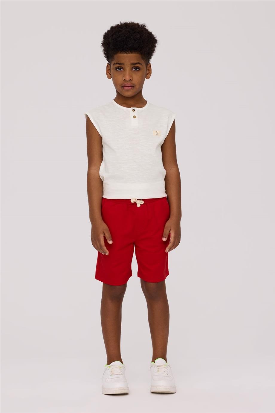 Nebbati Basic Erkek Çocuk Kırmızı ŞortNebbati Basic Erkek Çocuk Kırmızı Şort