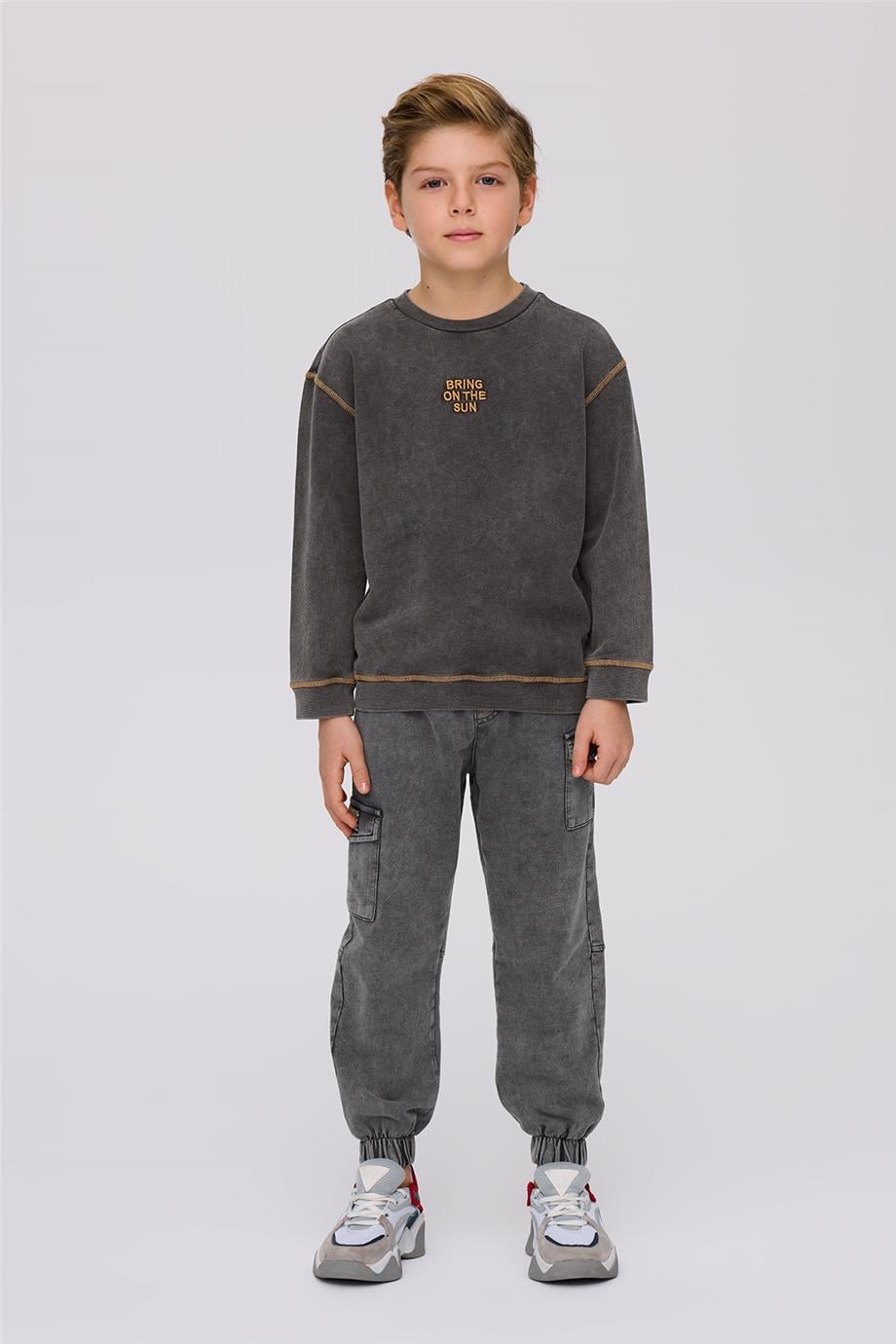 Nebbati Erkek Çocuk Antrasit SweatshirtNebbati Erkek Çocuk Antrasit Sweatshirt