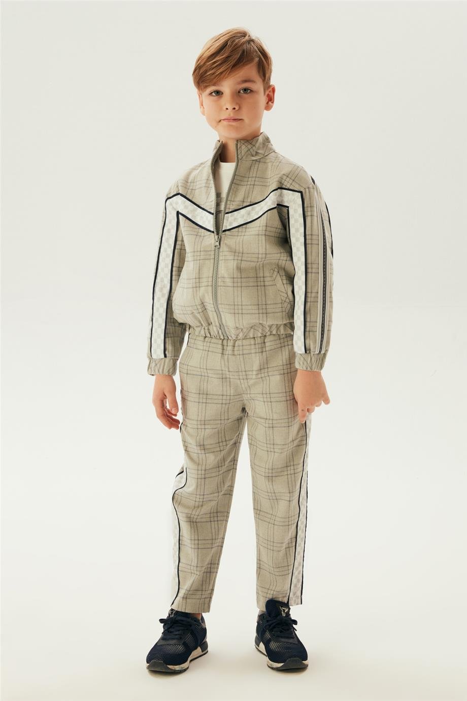 Nebbati Erkek Çocuk Ekose Ceket