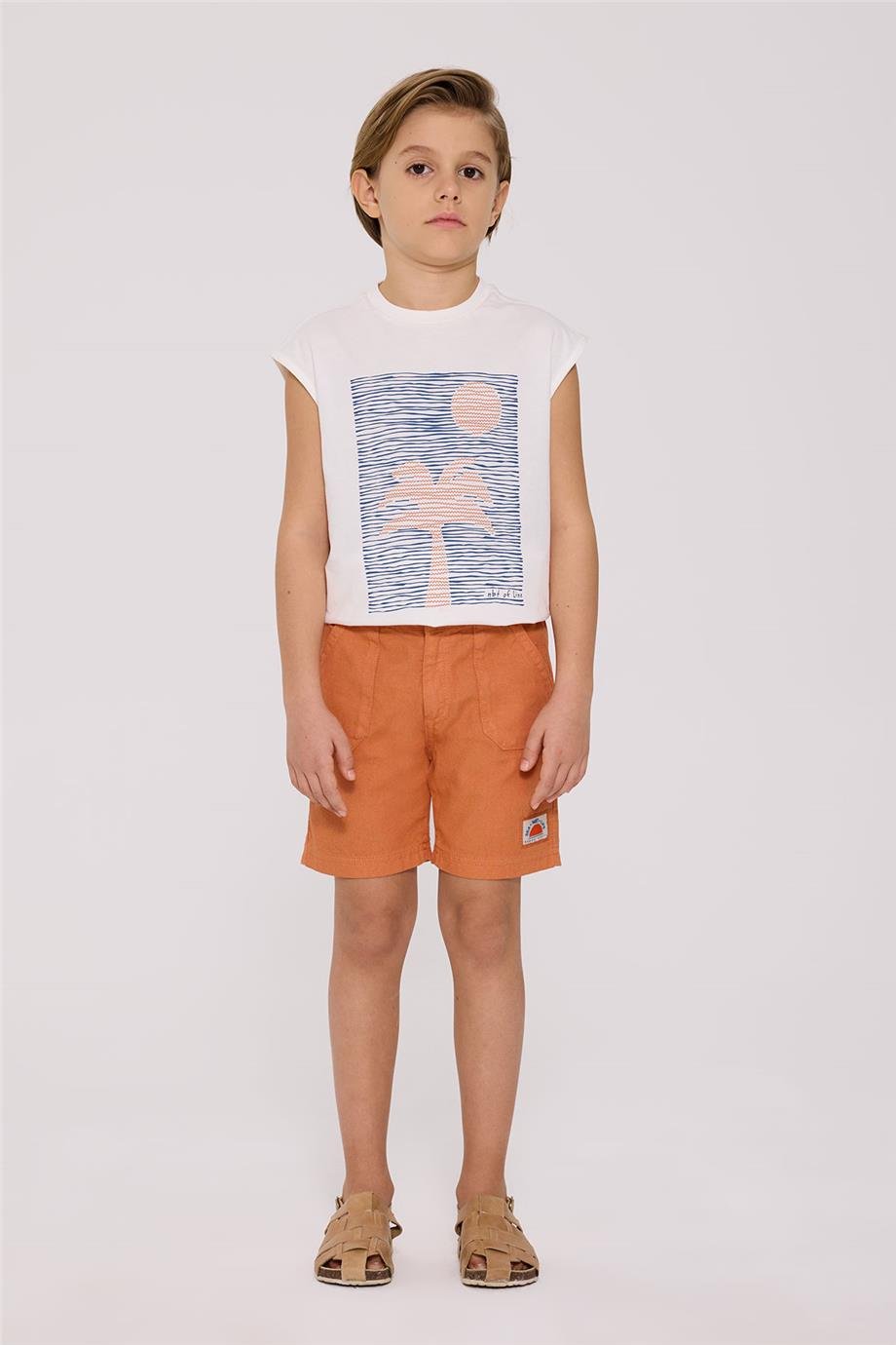 Nebbati Erkek Çocuk Kiremit ŞortNebbati Erkek Çocuk Kiremit Şort