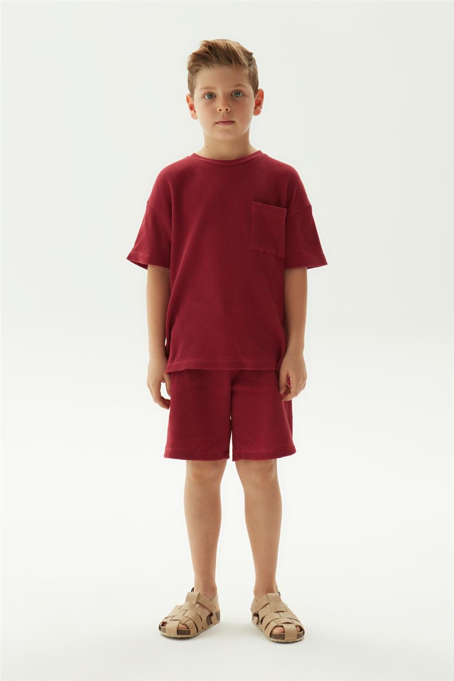 Nebbati Erkek Çocuk Kiremit T-Shirt