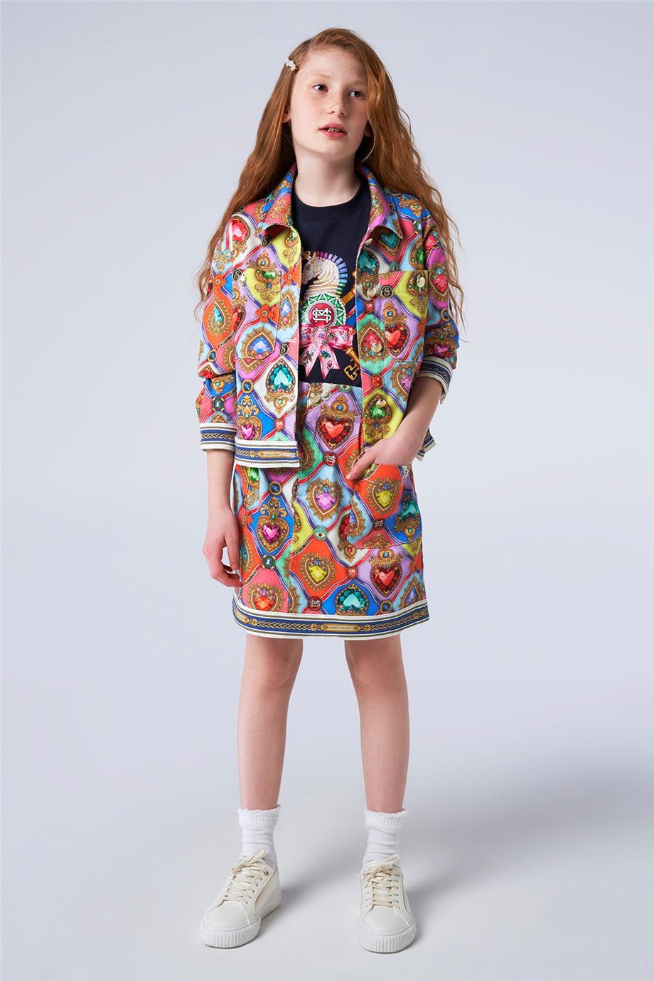 Swatsky Kız Çocuk Desenli Etek