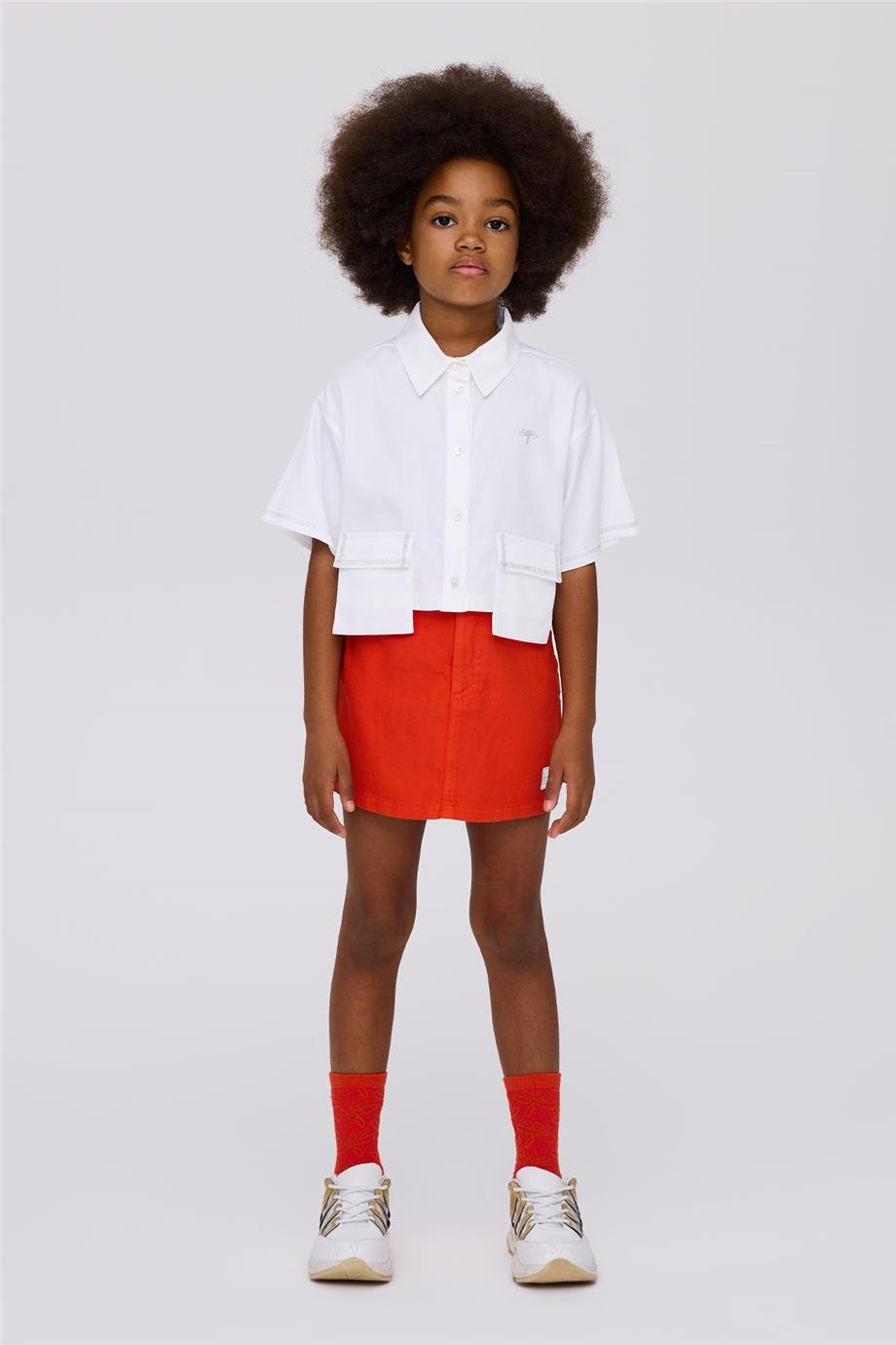 Tyess Kız Çocuk Beyaz GömlekTyess Kız Çocuk Beyaz Gömlek