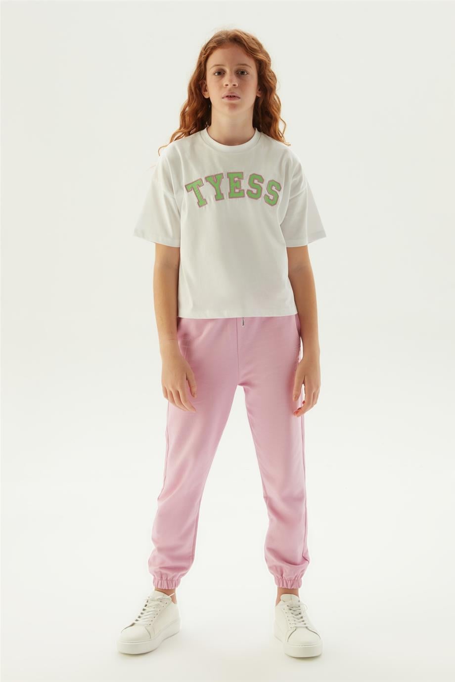 Tyess Kız Çocuk Beyaz T-Shirt