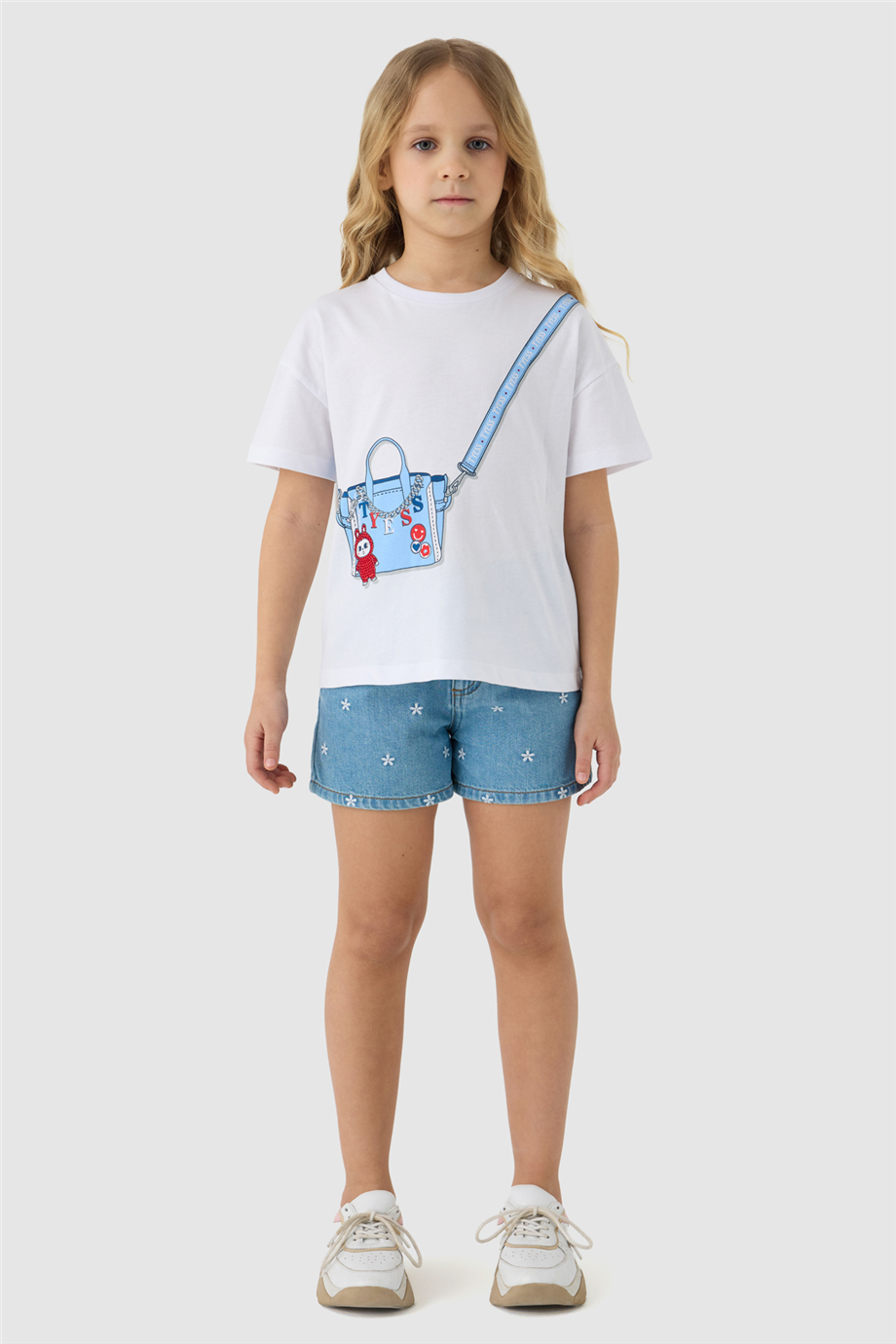 Tyess Kız Çocuk Beyaz TshirtTyess Kız Çocuk Beyaz Tshirt
