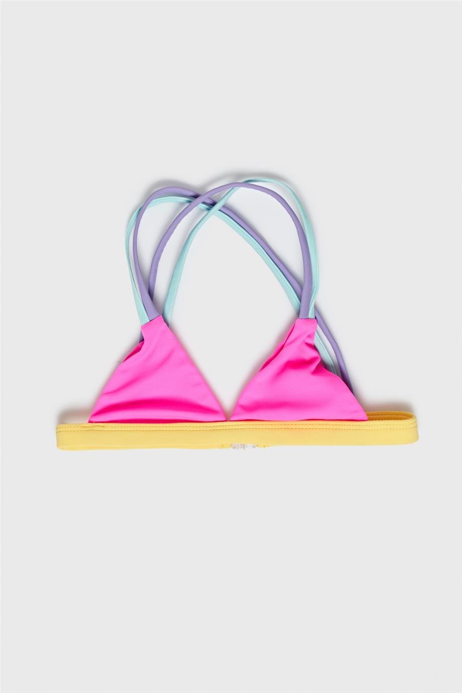Tyess Kız Çocuk Pembe Bikini Üstü
