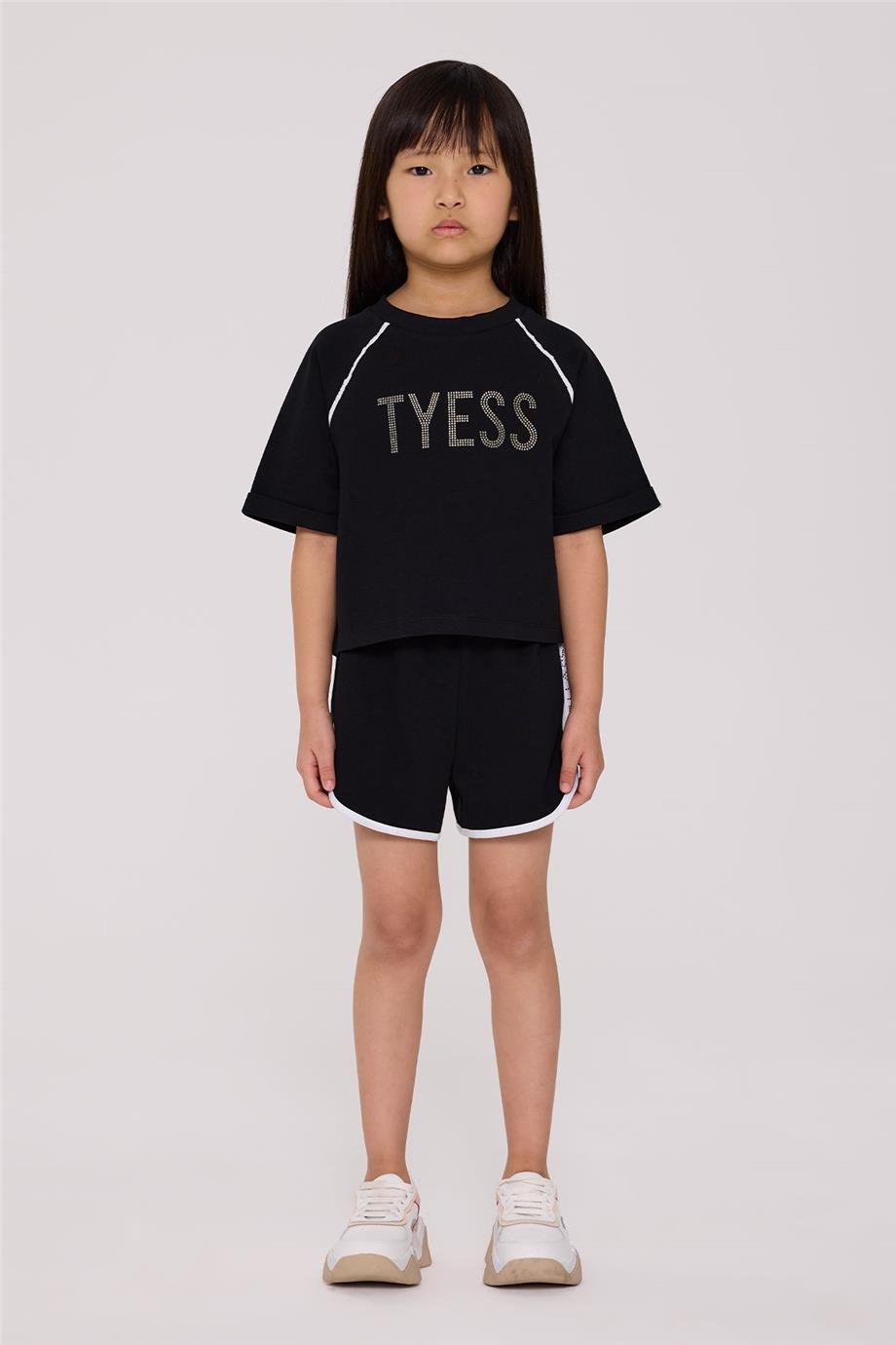Tyess Kız Çocuk Siyah TshirtTyess Kız Çocuk Siyah Tshirt