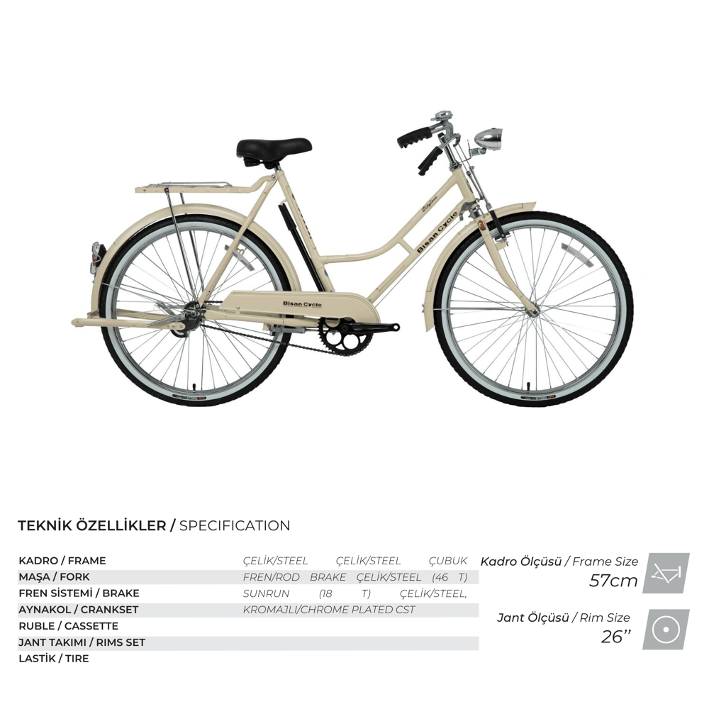 BİSAN ROADSTAR CLASSIC LADY BİSİKLET