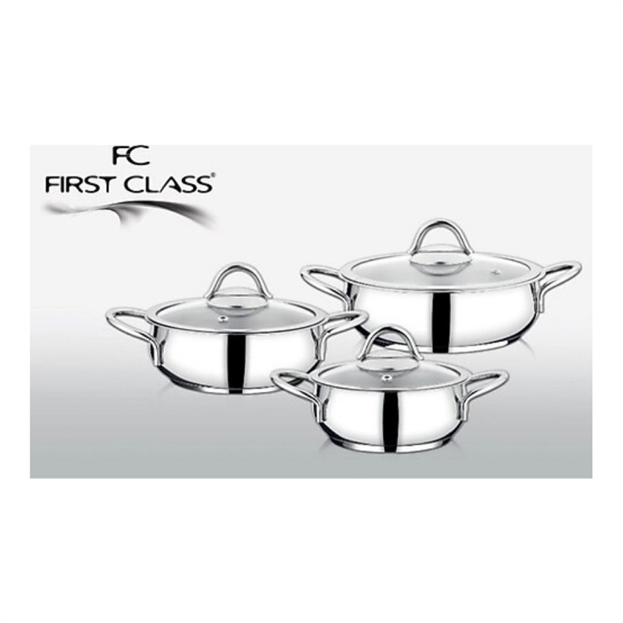 FİRST CLASS DELUXE 6 PARÇA ÇELİK SAHAN SETİ