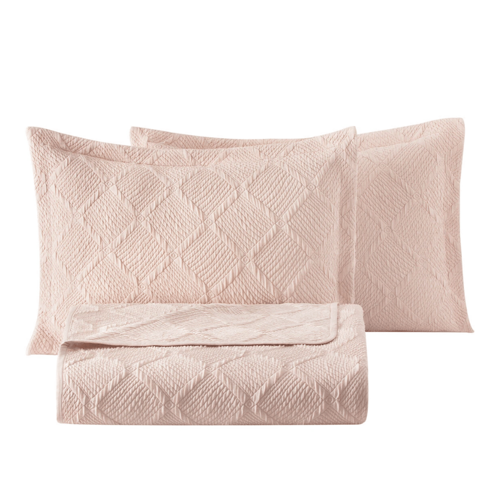 YATAŞ PUFFY ÇİFT KİŞİLİK JULİAN YATAK ÖRTÜSÜ SET - BLUSH