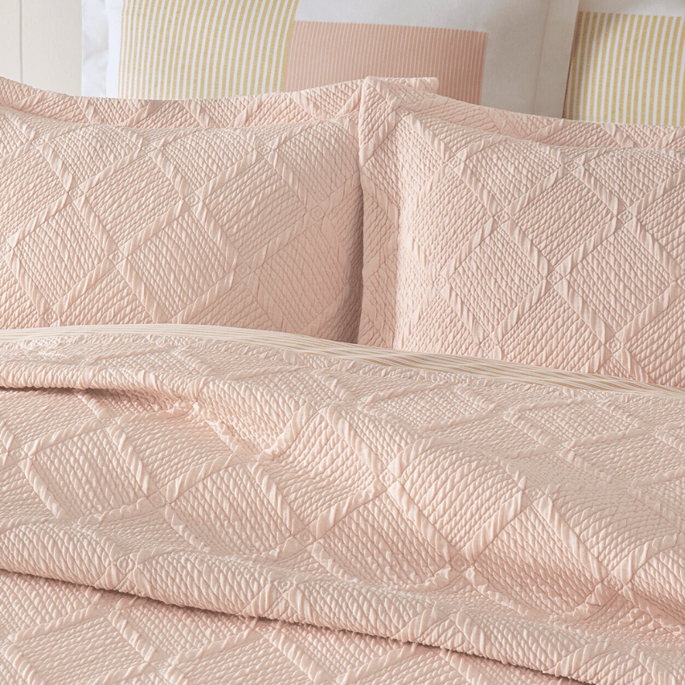 YATAŞ PUFFY ÇİFT KİŞİLİK JULİAN YATAK ÖRTÜSÜ SET - BLUSH