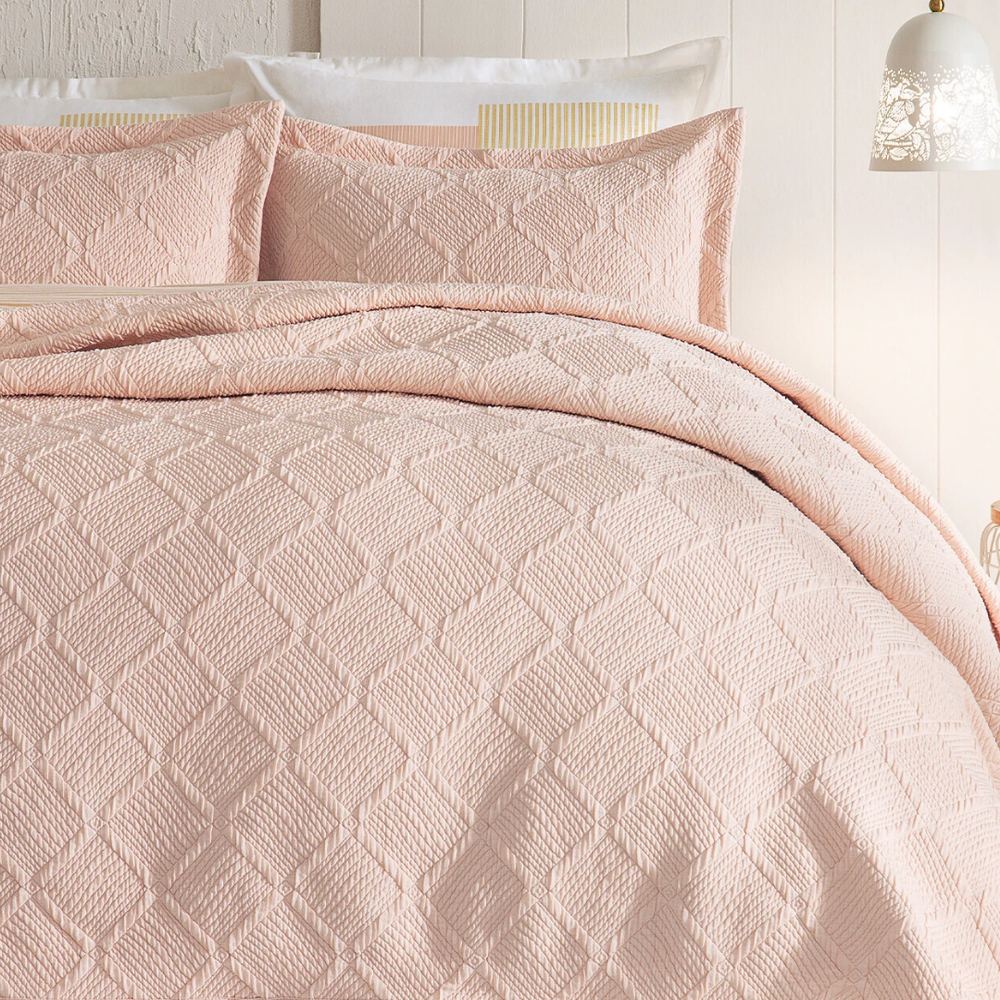 YATAŞ PUFFY ÇİFT KİŞİLİK JULİAN YATAK ÖRTÜSÜ SET - BLUSH