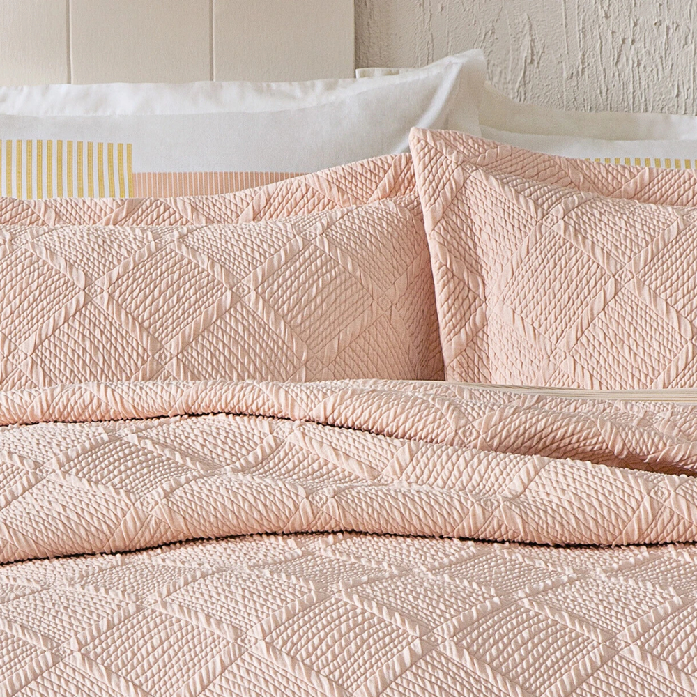 YATAŞ PUFFY ÇİFT KİŞİLİK JULİAN YATAK ÖRTÜSÜ SET - BLUSH