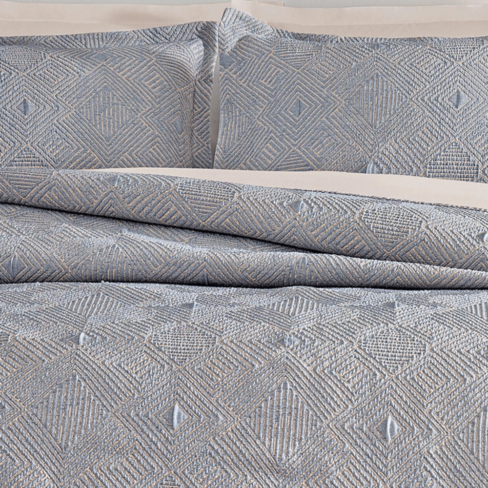 YATAŞ PUFFY ÇİFT KİŞİLİK SHAY YATAK ÖRTÜSÜ SET - INDIGO