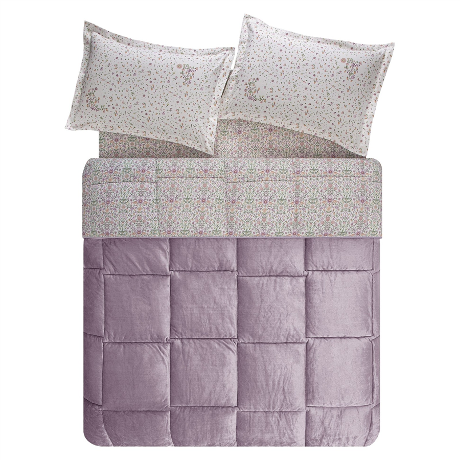 YATAŞ PUFFY ALYSON THREEFY SET - KÜL MORU