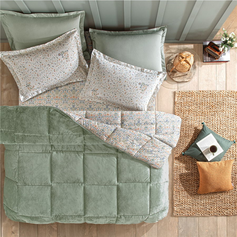 YATAŞ PUFFY ALYSON THREEFY SET - YEŞİL