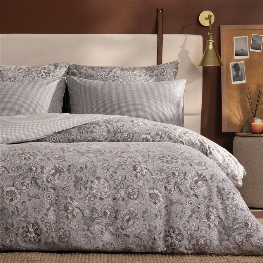 YATAŞ PUFFY ARNİ POLYCOTTON NEVRESİM TAKIMI - GRİ