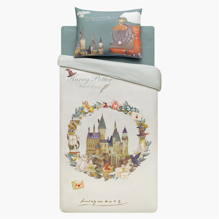 YATAŞ PUFFY HARRY POTTER HOGWARTS RANFORCE NEVRESİM TAKIMI - KREM