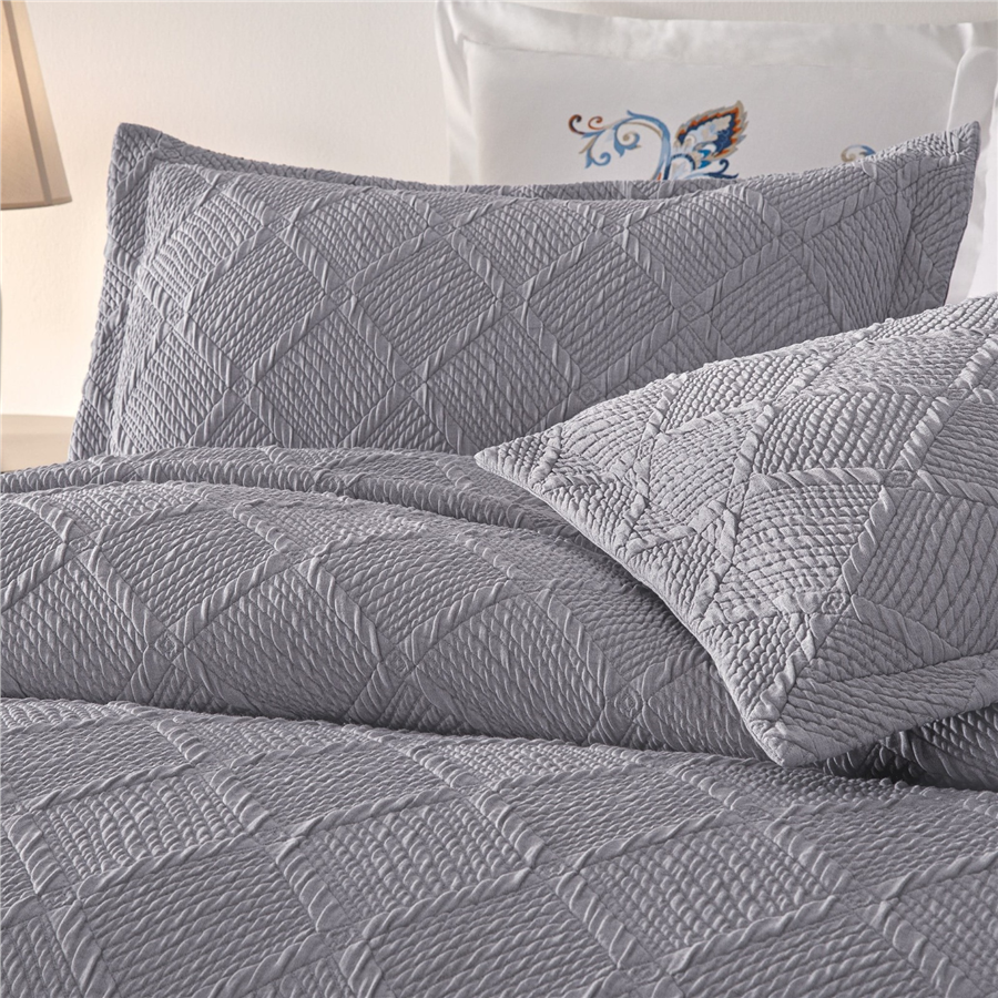 YATAŞ PUFFY JULİAN YATAK ÖRTÜSÜ SET - FÜME