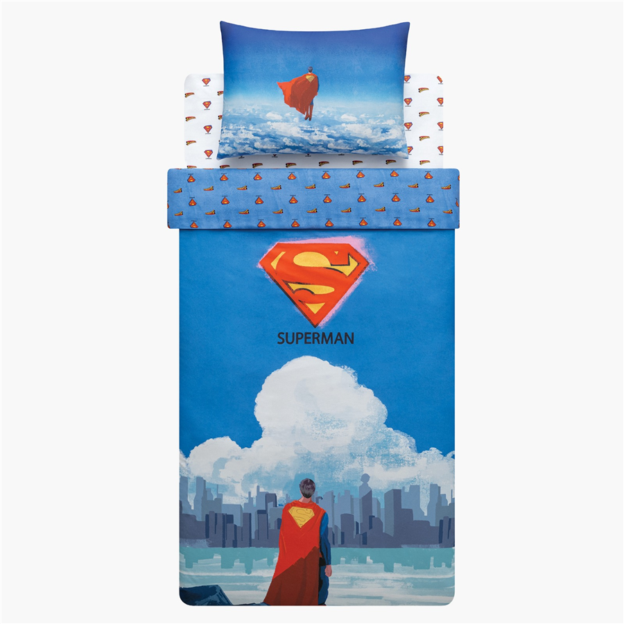 YATAŞ PUFFY SUPERMAN CLOAK RANFORCE NEVRESİM TAKIMI - MAVİ