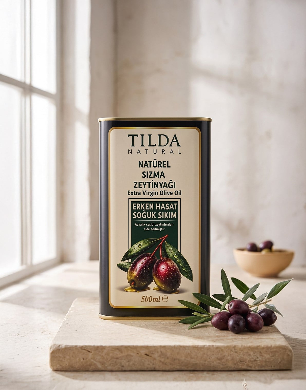 Tilda Erken Hasat Soğuk Sıkım Zeytinyağı Tnk 500 Ml