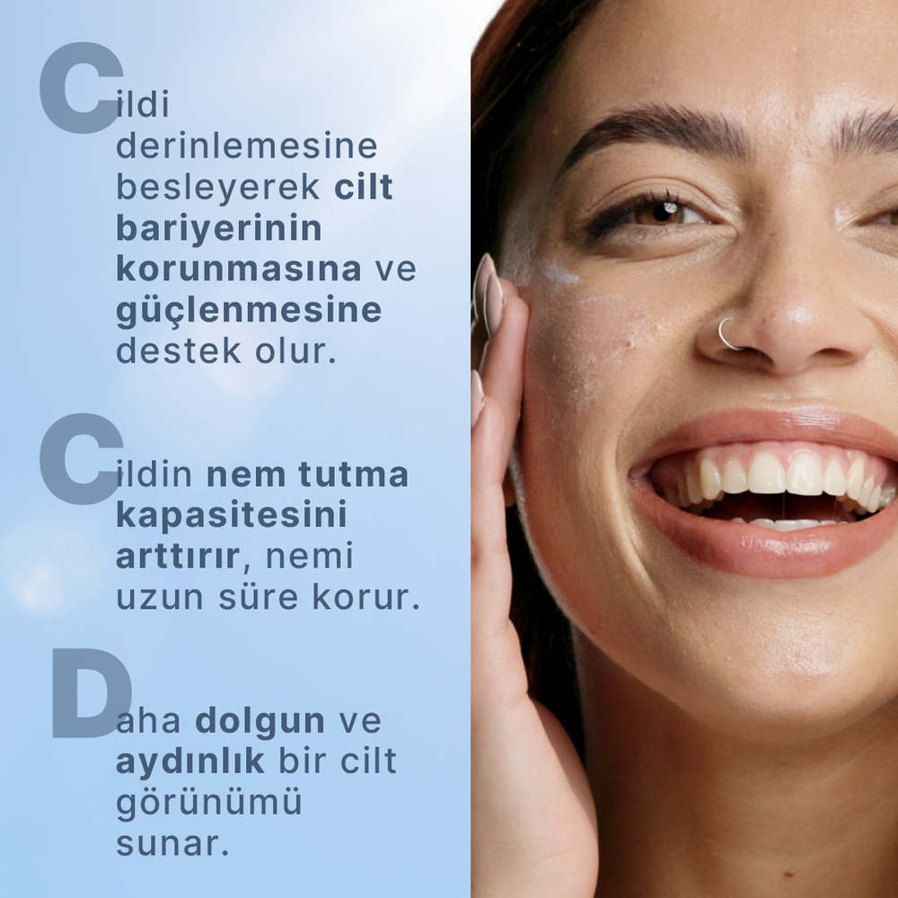 Yoğun Nemlendirici, Onarıcı ve Besleyici, Prebiyotikli Yüz Kremi (Hyaluronik Asit) - 50 ml