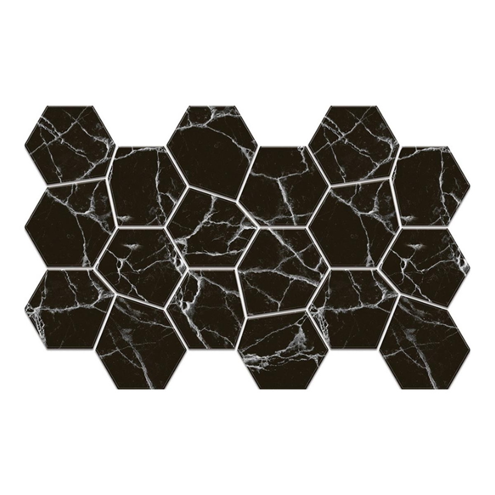 Betsan Hexa Mega Air Black Marble Dekor Mozaik
