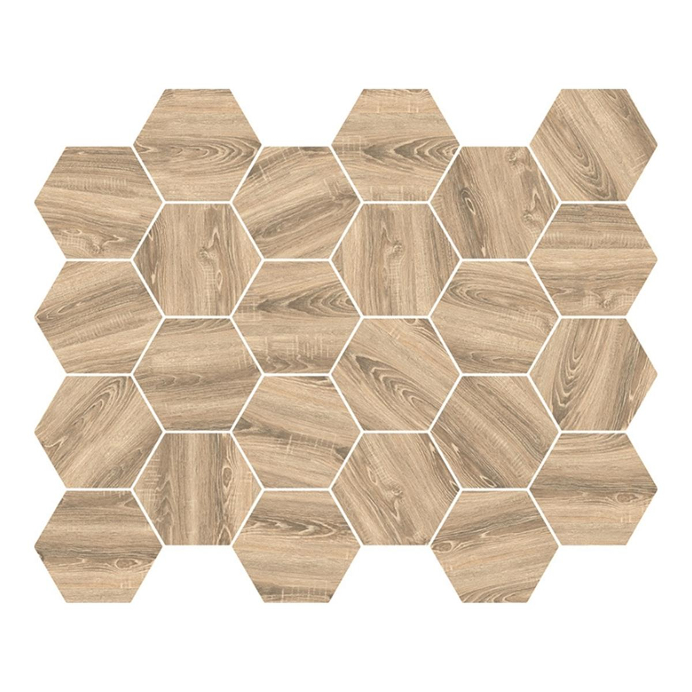 Betsan Hexa Mega Wood Capri Light 77x88 mm Dekor Mozaik