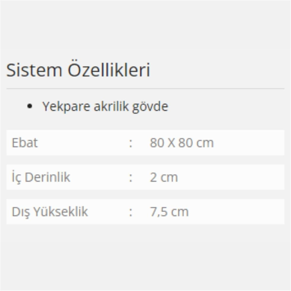 Formina Costo Slimblok Duş Teknesi