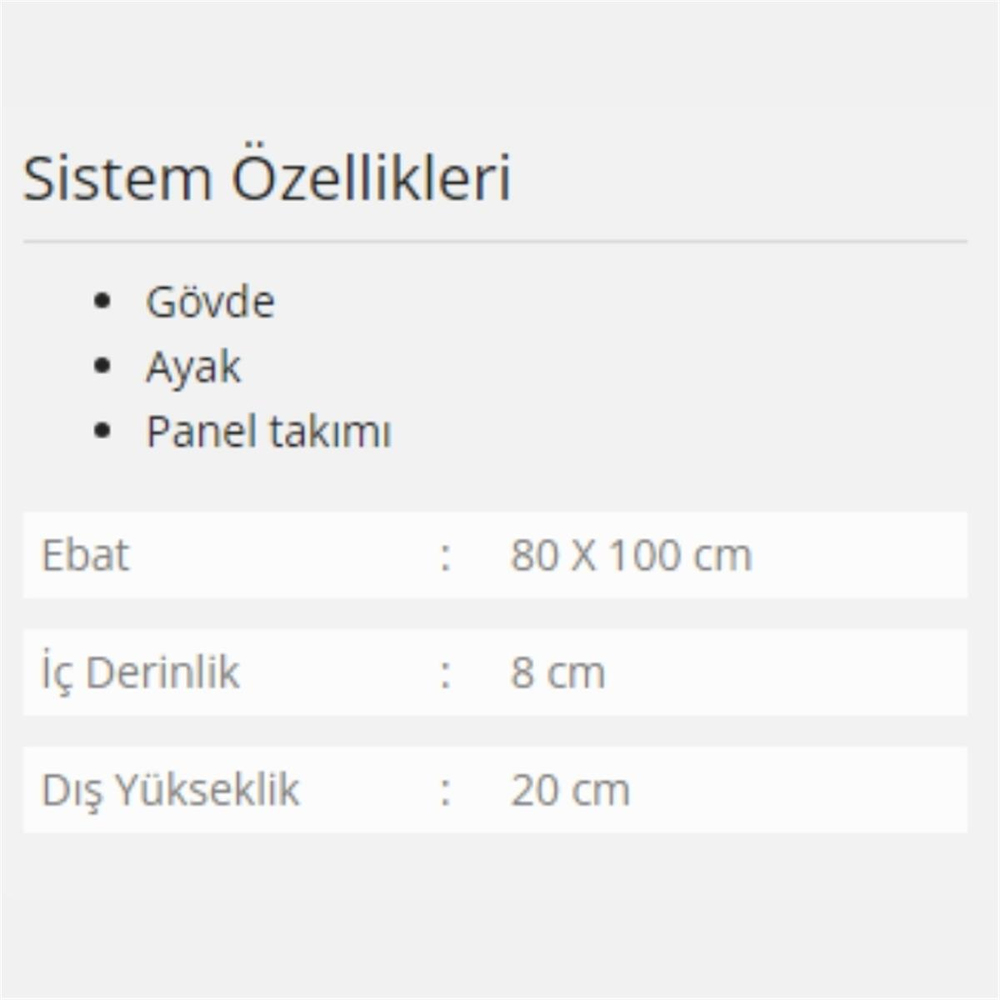 Formina Scala Panelli ve Oturmalı Duş Teknesi