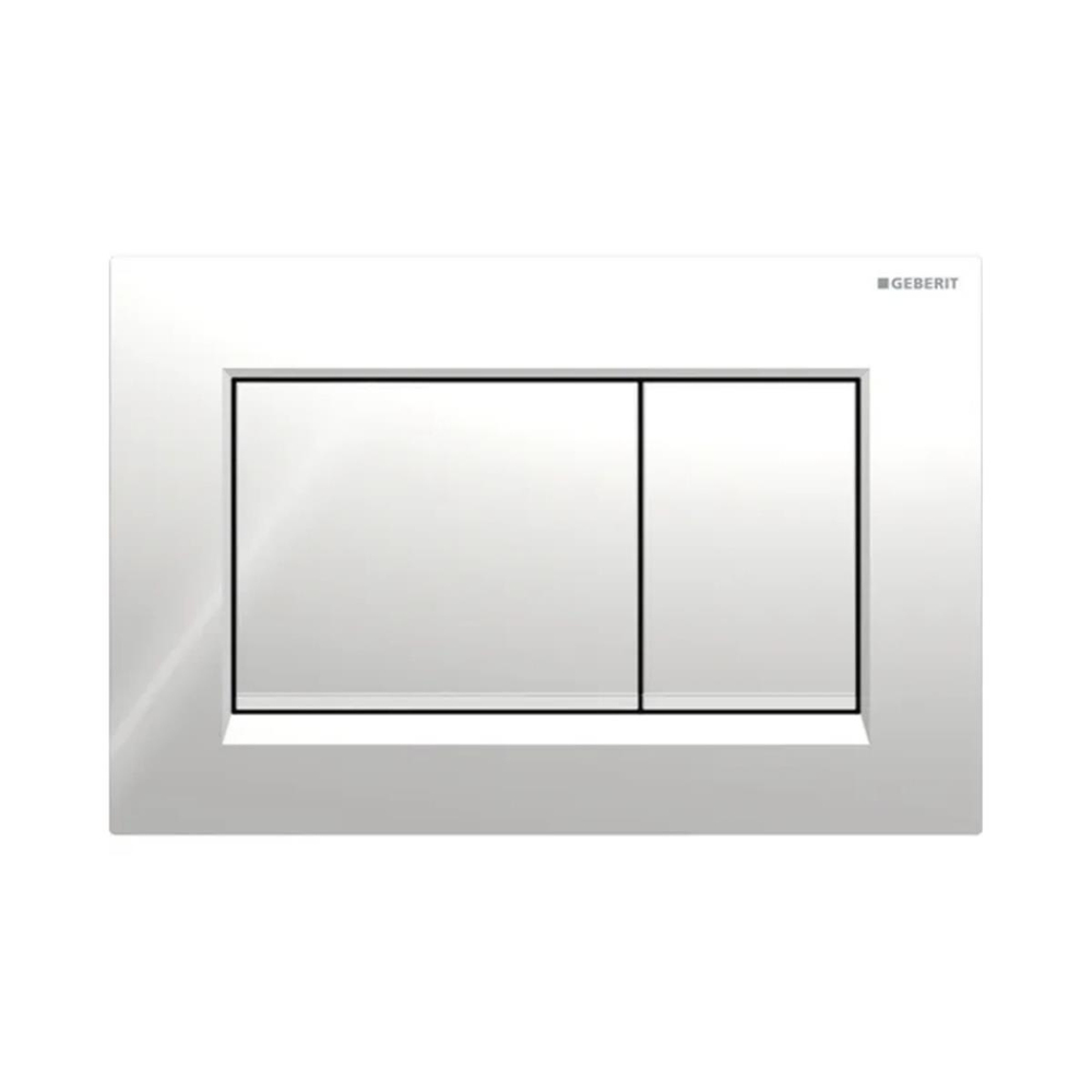 Geberit Kumanda Kapağı Sigma30 - Çift Basmalı - Parlak / Mat / Parlak