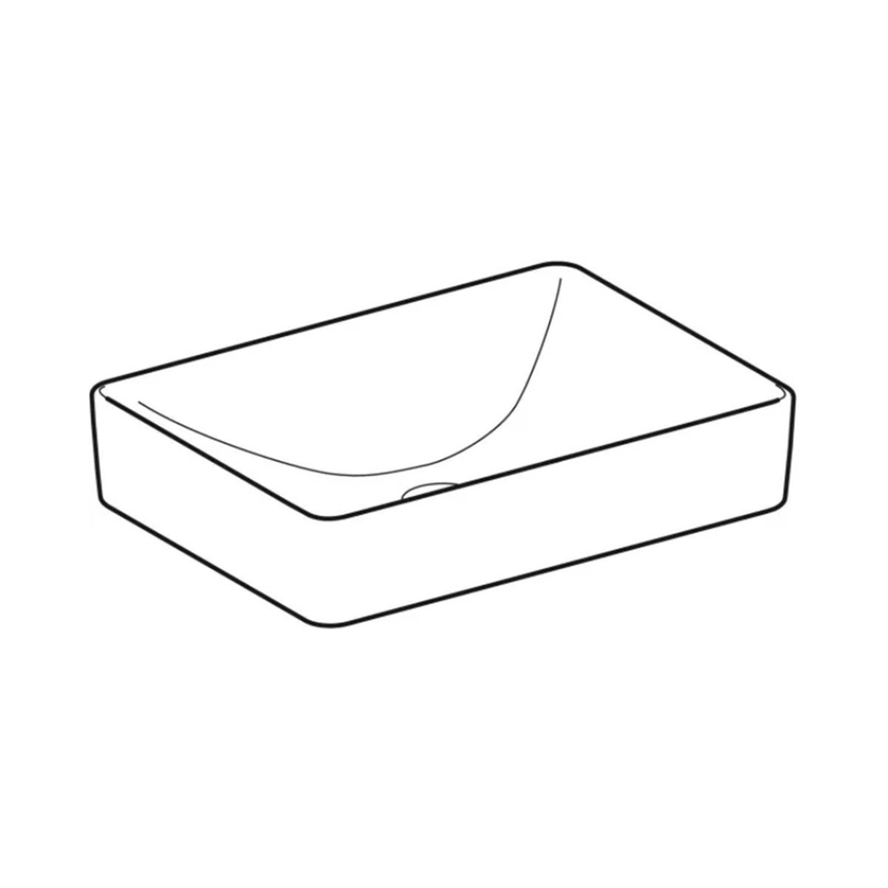 Geberit VariForm Çanak Lavabo, Dikdörtgen, 55x40 cm