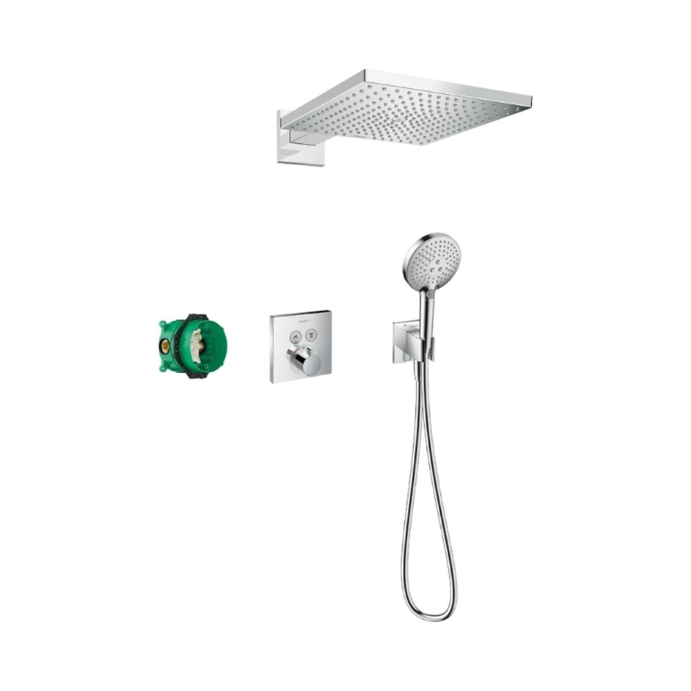 Hansgrohe Raindance E Duş sistemi 300 1jet ShowerSelect square ile Krom