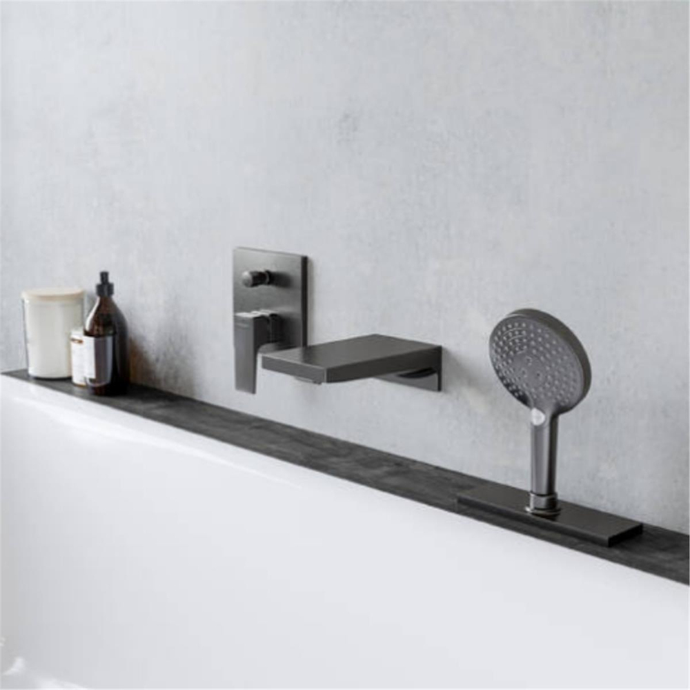 Hansgrohe Metropol Tek kollu banyo Bataryası Ankastre montaj, çubuk volan ile Mat Siyah