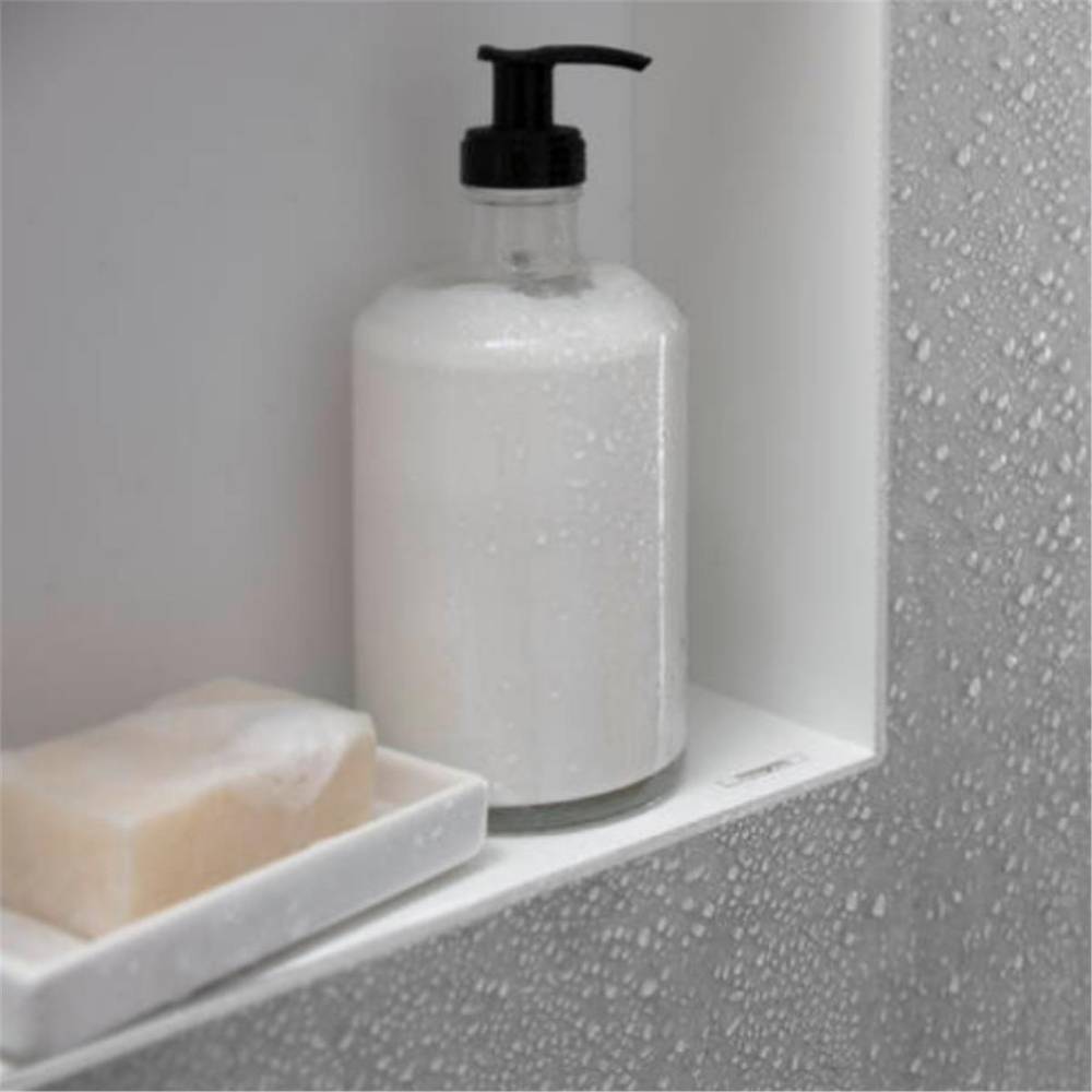 Hansgrohe XtraStoris Minimalistic Duvar nişi açık çerçeveli 300/300/100 Satin Beyaz