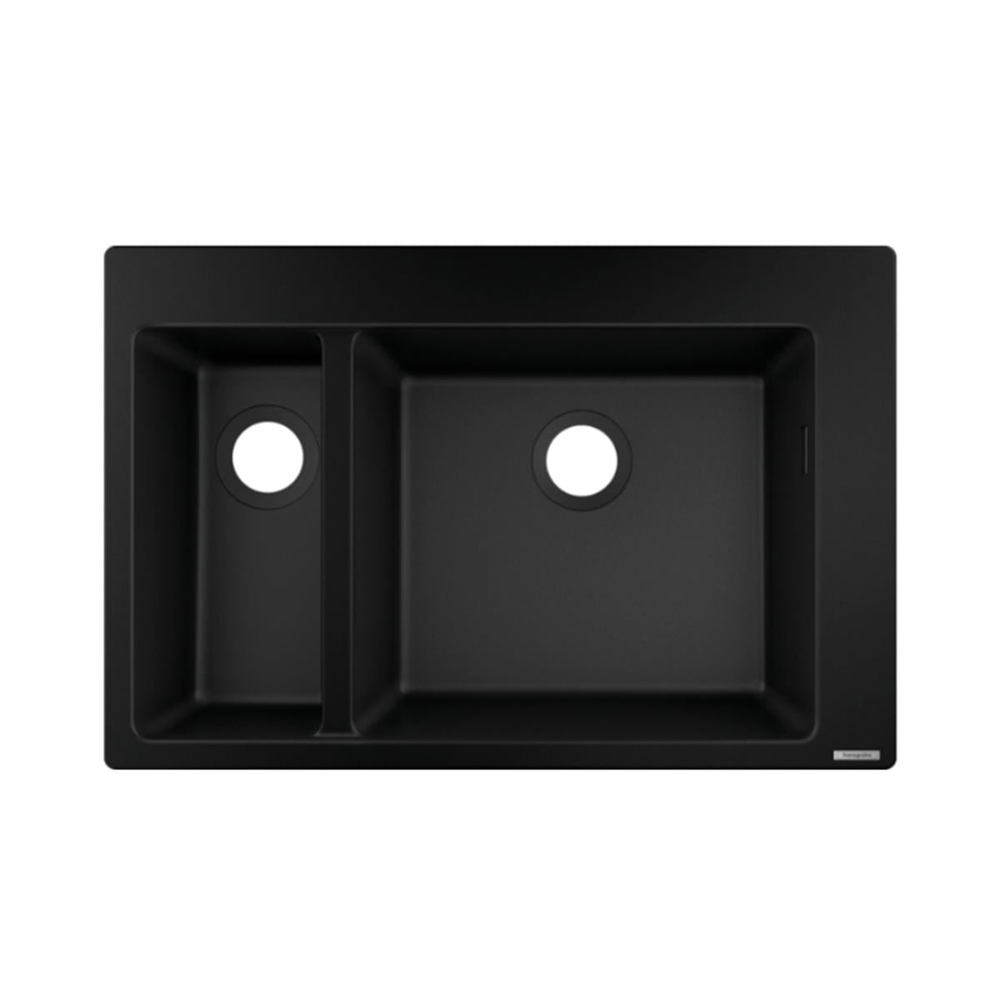 Hansgrohe S510-F635 SilicaTec Ankastre Granit Eviye 180/450 Grafit Siyahı