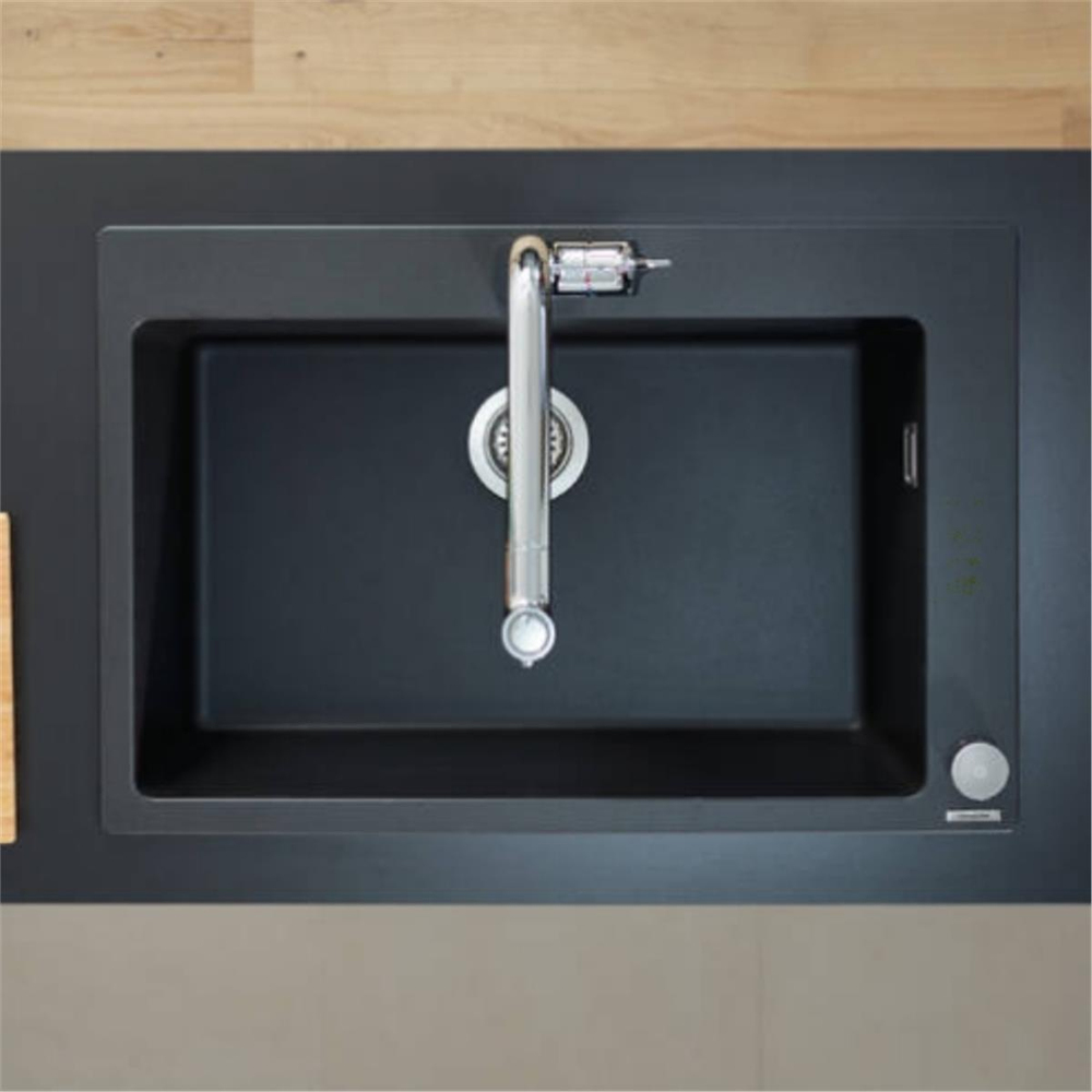 Hansgrohe S510-F660 SilicaTec Ankastre Granit Eviye 660 Beton Grisi