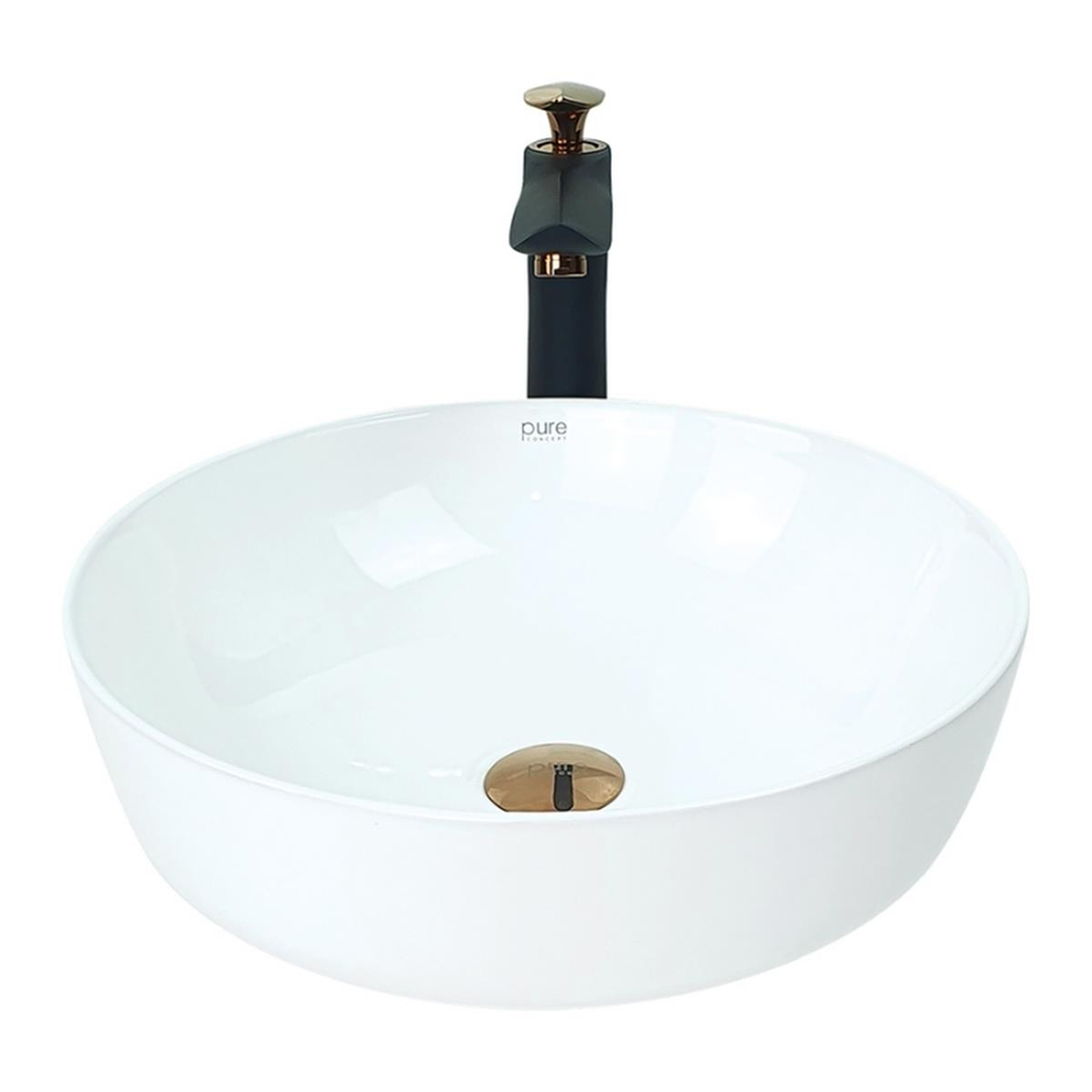 Pure Concept Beyaz Tezgah Üstü Çanak Lavabo