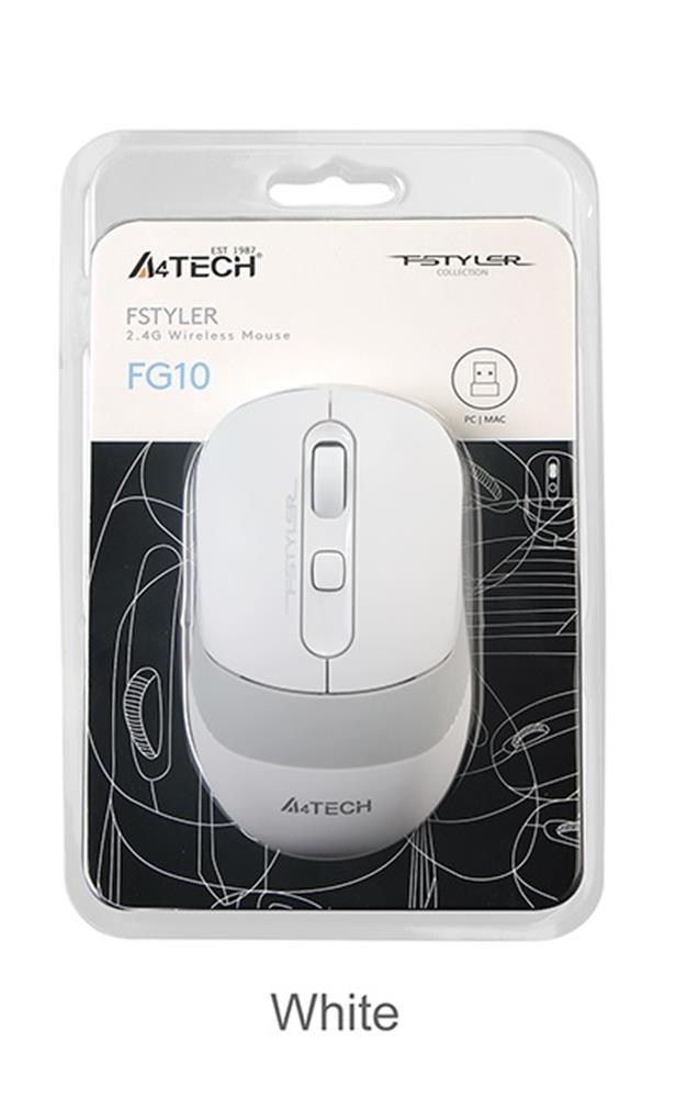 A4TECHA4 Tech Fg10 Beyaz Nano Kablosuz Optik 2000 Dpı Mouse4711421942461