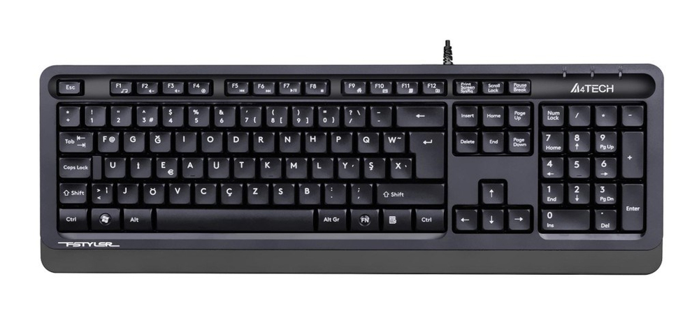A4TECHA4 Tech Fk10 F Usb Fsytyler Gri Tr Fn-Multimedya Klavye4711421946247