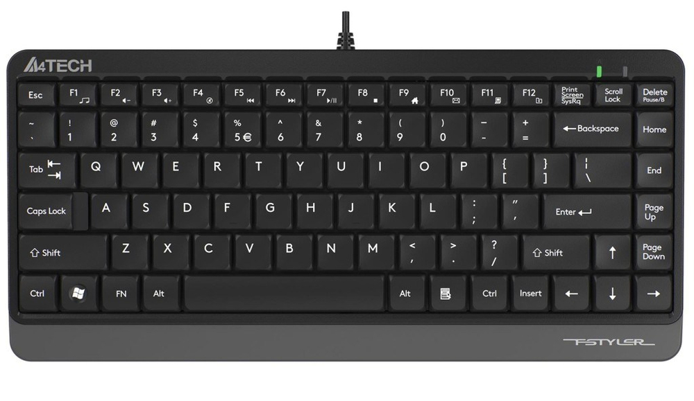 A4TECHA4 Tech FK11 Q Usb Kablolu Mm Mini Gri Siyah Klavye4711421953313