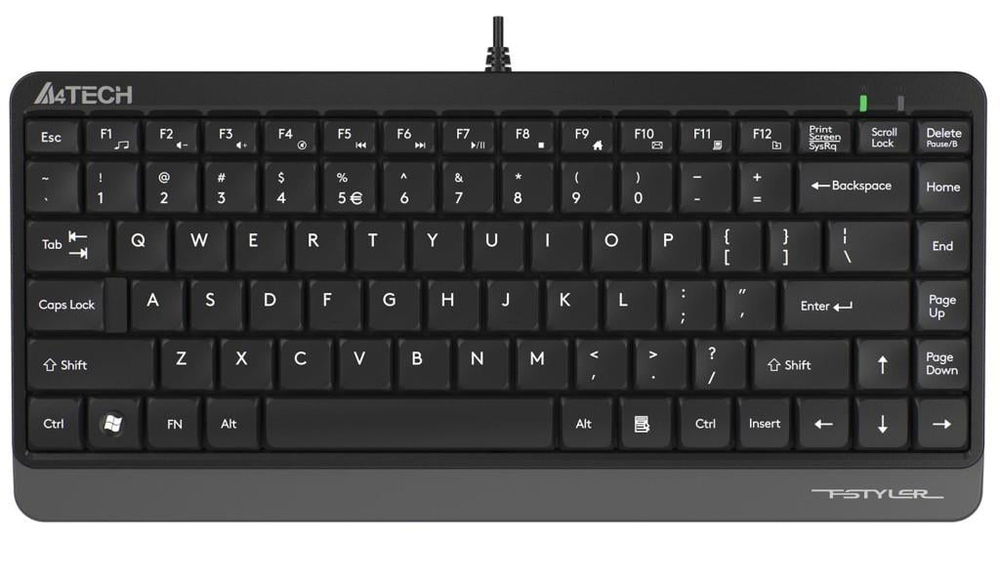 A4TECHA4 Tech FK11 Q Usb Kablolu Mm Mini Gri Siyah Klavye4711421953313