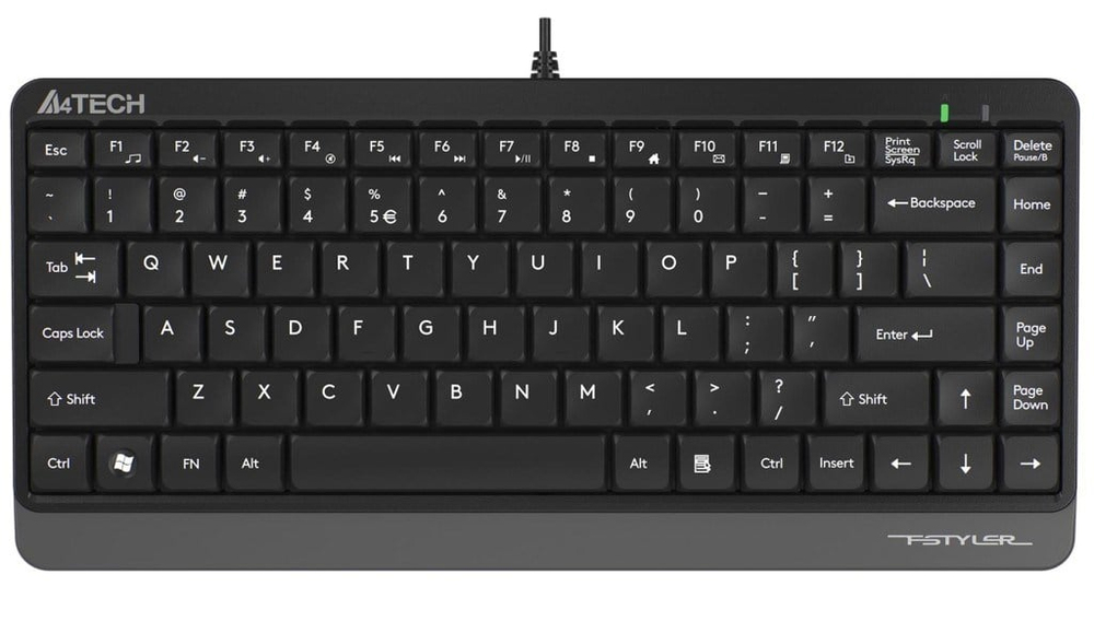 A4TECHA4 Tech FK11 Q Usb Kablolu Mm Mini Gri Siyah Klavye4711421953313