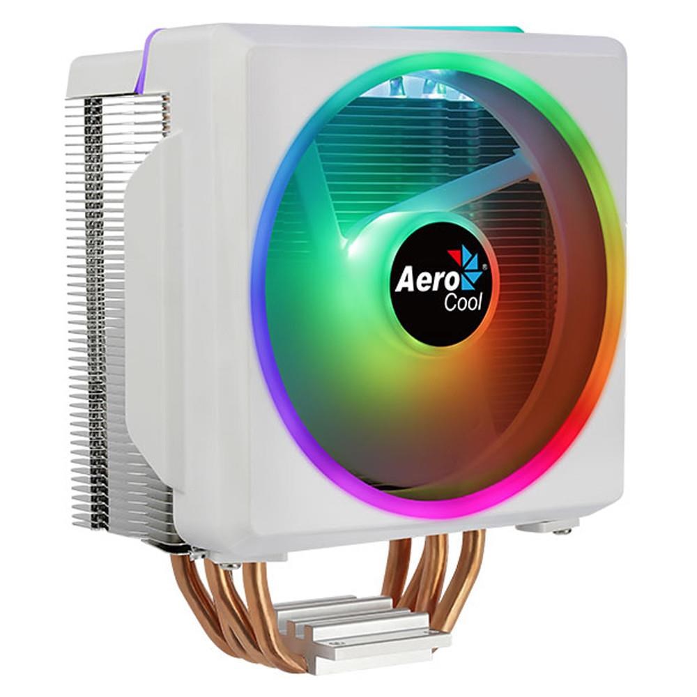 AEROCOOLAerocool AE-CC-CYLN4F-W Cylon 4F Beyaz 12cm ARGB Şeffaf Fan İşlemci Soğutucu4710562758979