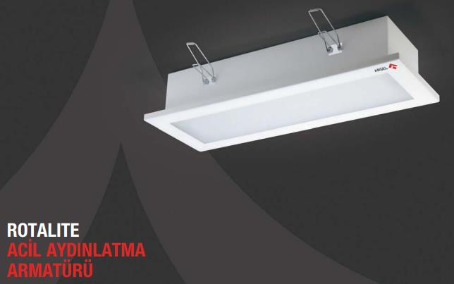 ArselArsel Rotalite AE-9213-L Acil Aydınlatma Armatürü Sürekli ve Kesintide 180 Dak. Yanan 500 Lümen LedAE-9213-L
