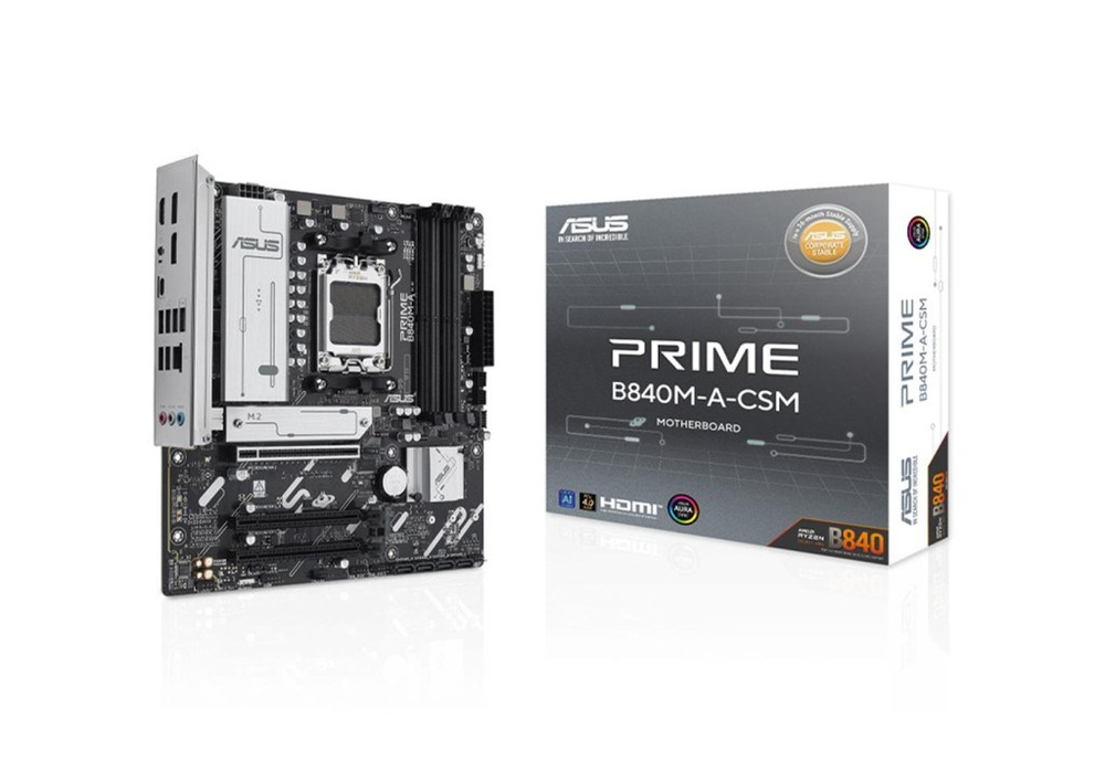 ASUSAsus Prime B840M-A-CSM Amd B840 Am5 Ddr5 7600 2Xdp Hdmı 3X M2 Usb3.2 Rgb Matx Anakart4711387797204