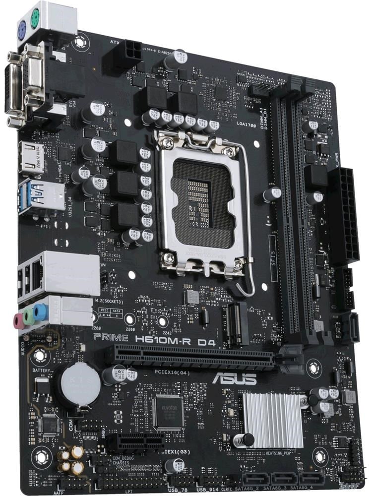 ASUSAsus Prıme H610M-R DDR4 3200 Hdmı Dvı Vga M2 Usb3.2 Beyaz Kutu (Prıme H610M-R D4) Anakart4711081758372